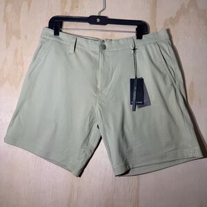 Hudson & Barrow Superior Tech Collection Shorts Men’s 34 Khaki Stretch